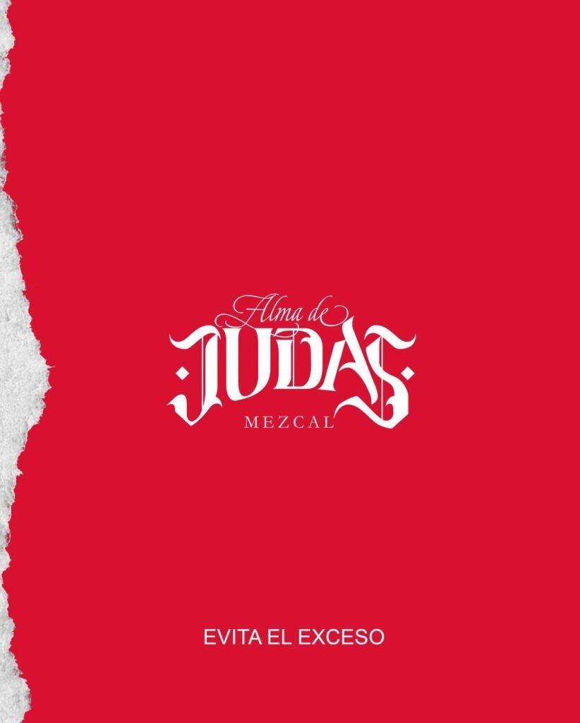 Logo de Alma de Judas en fondo rojo