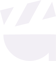 Isotipo minimalista compuesto por tres formas geométricas sobre una forma semicircular, variación en blanco del logo de lizzzart,  representando una composición abstracta y moderna.