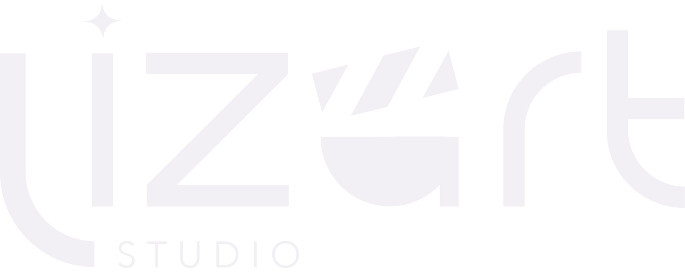 Logo de Lizart Studio, portafolio de diseño multimedia, fotografía profesional, producción de video e identidad visual.